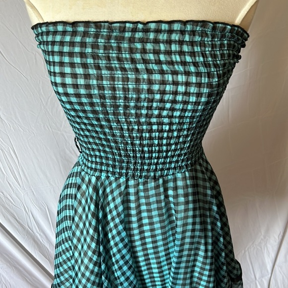 Junior Party Dress Mini Skirt with Ruffles Rouche Tulle Ribbon Junior Size L - Picture 2 of 8